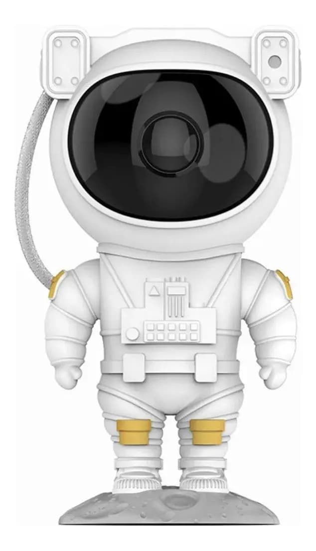 Luminaria Astronauta Galaxy Light De Branco Projetor
