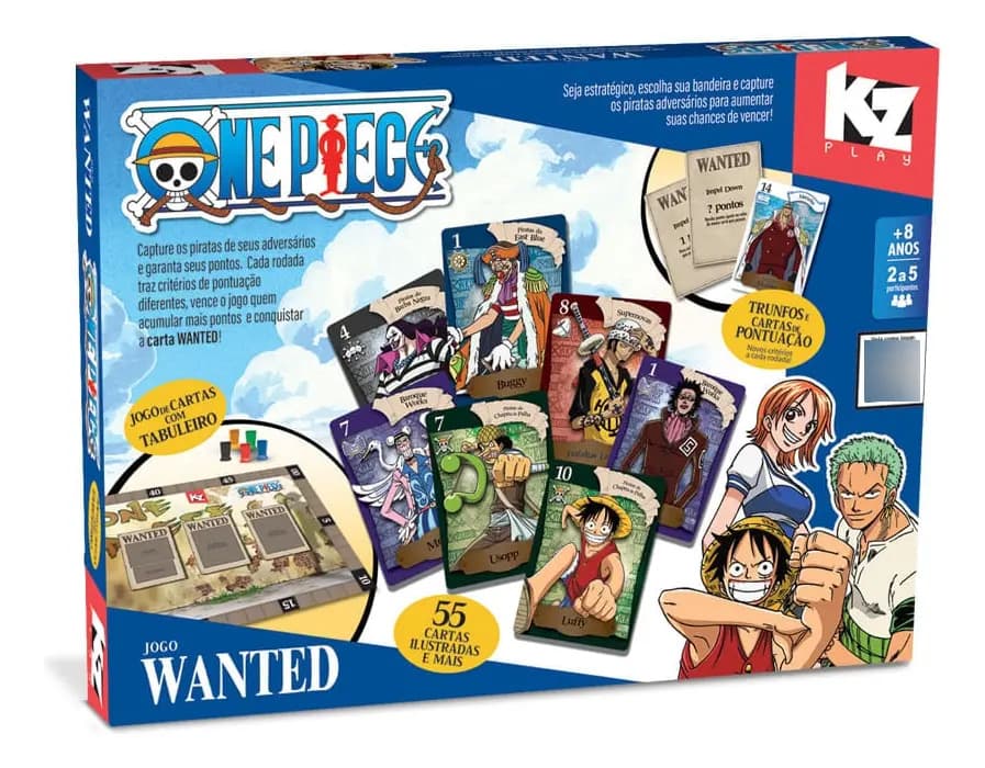 Jogo Tabuleiro - Wanted One Piece - Elka