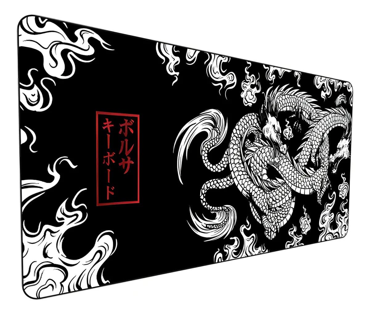 Mousepad Gamer Dragão Oriental 90x30cm
