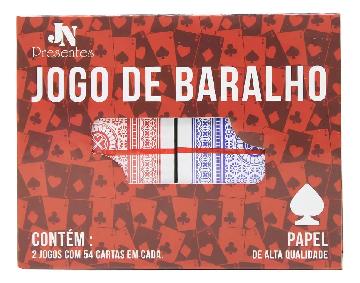 Jogo De Baralho Cartas Duplo Jndistribuidora