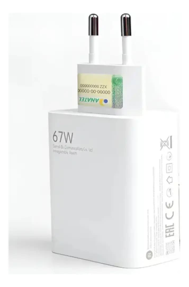 Carregador Turbo Tipo C 67w Xiaomi Usb-c Branco