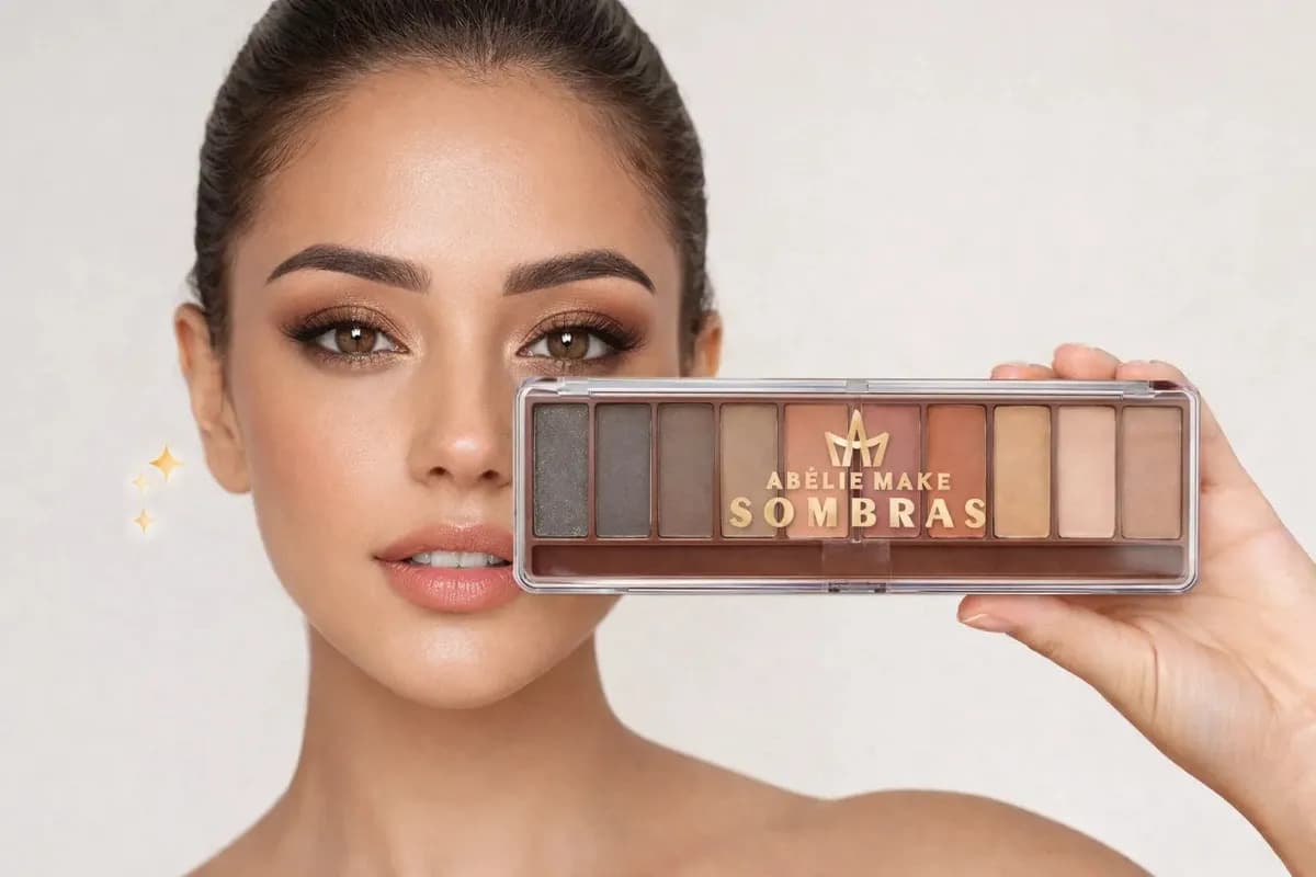 Kit Sombras Foscas Paleta Mega Nude Estojo Maquiagem Opacas Cor Intense