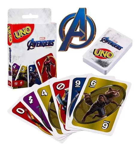 Jogo Cartas Mattel Uno Marvel Avengers Vingadores