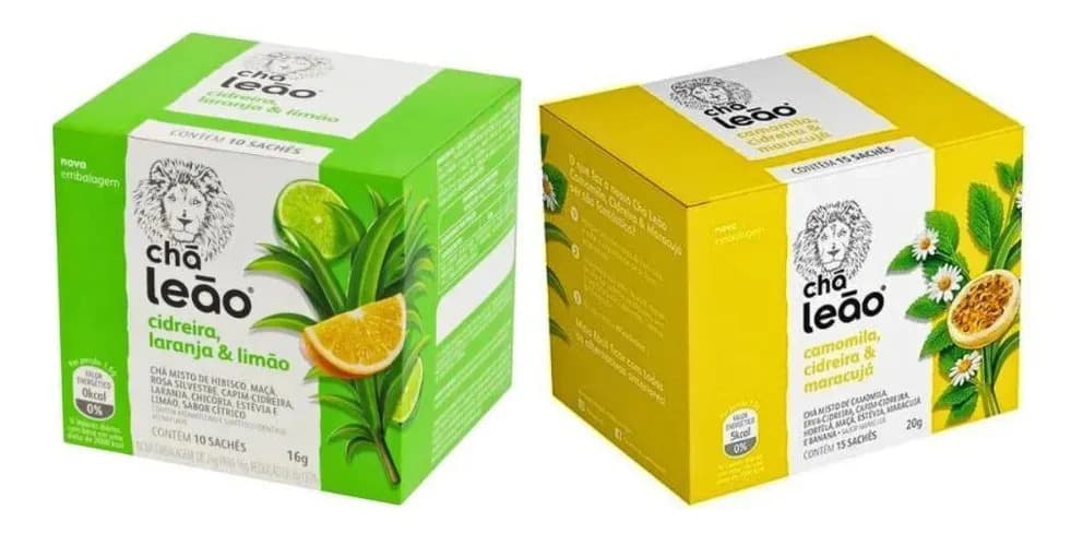 Kit Chá Leão Relaxante Cidreira