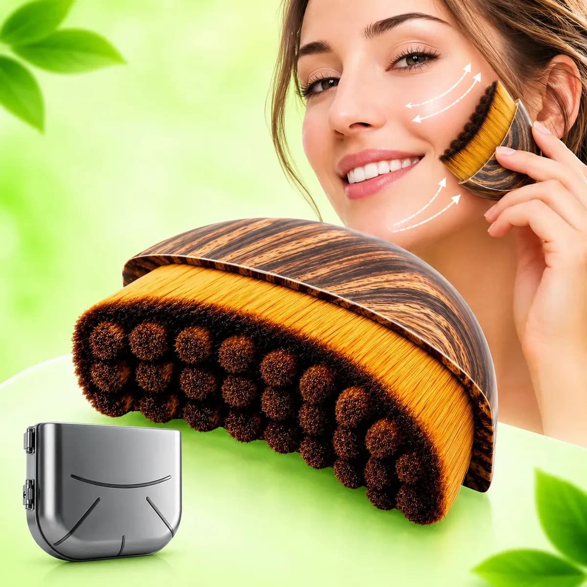 Escova Facial Drenagem Linfatica Reduz Inchaço escova drenagem facial lifting facial CONTATY