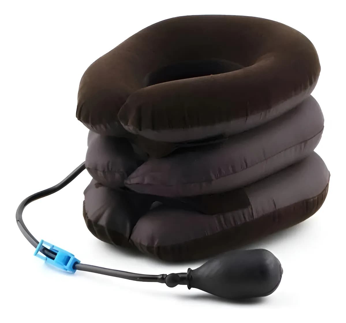 Colar Travesseiro Pescoço Tração Cervical Inflável Massagem
