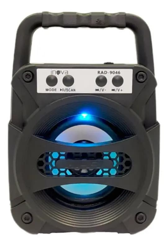 Caixa Som Mini Caixa Som Bluetooth Rádio Fm Inova Rad-9046