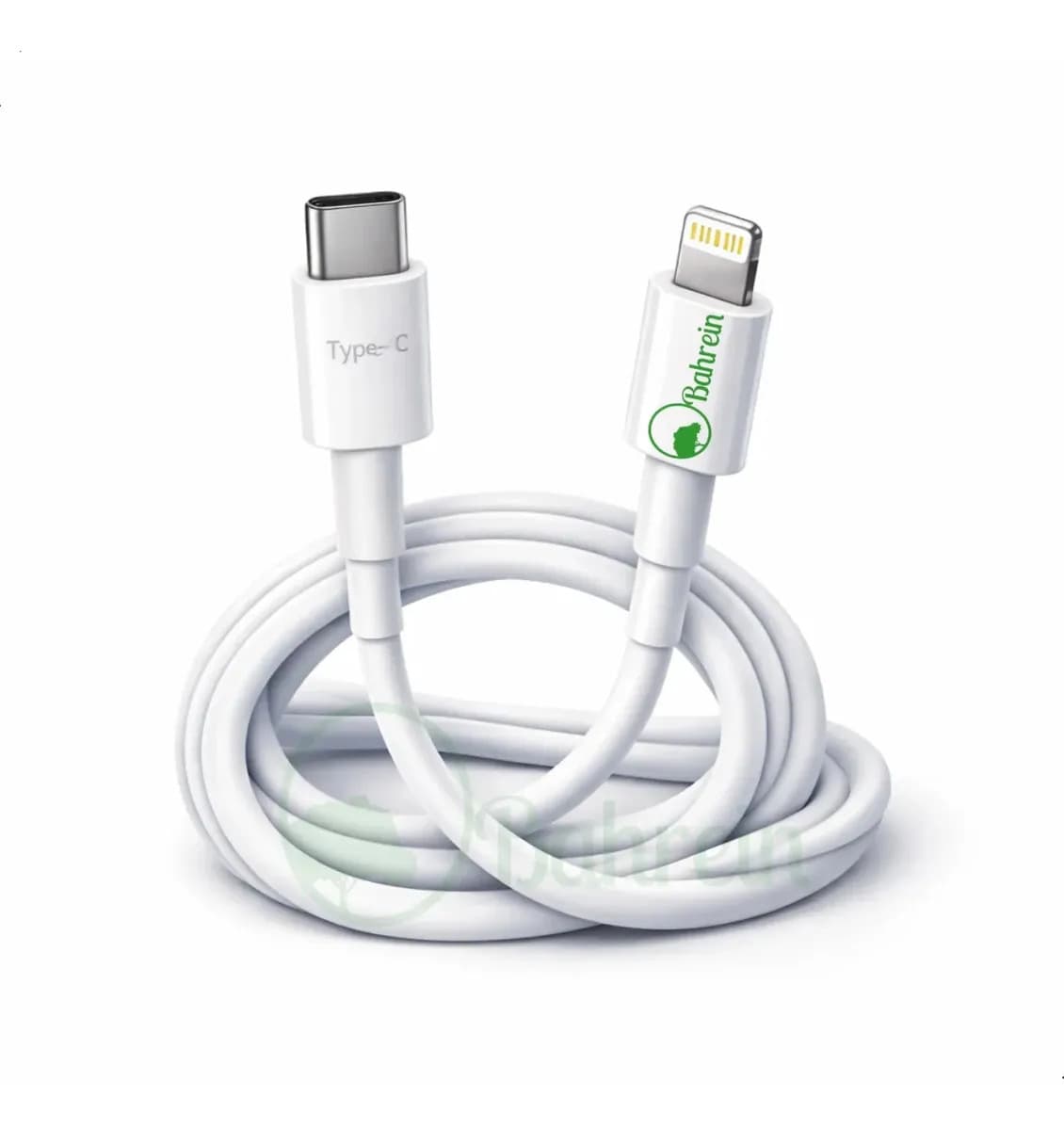 Cabo Usb Tipo C Para Ip - Branco - Cabo 8 Pinos Cabo Carregador Ip Cabo Carregador De 1 M Marca Bahrein