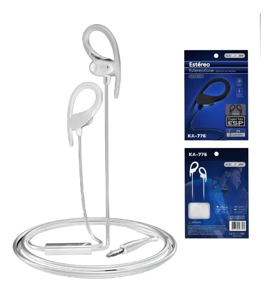 Fone Ouvido Estéreo Cor Branco