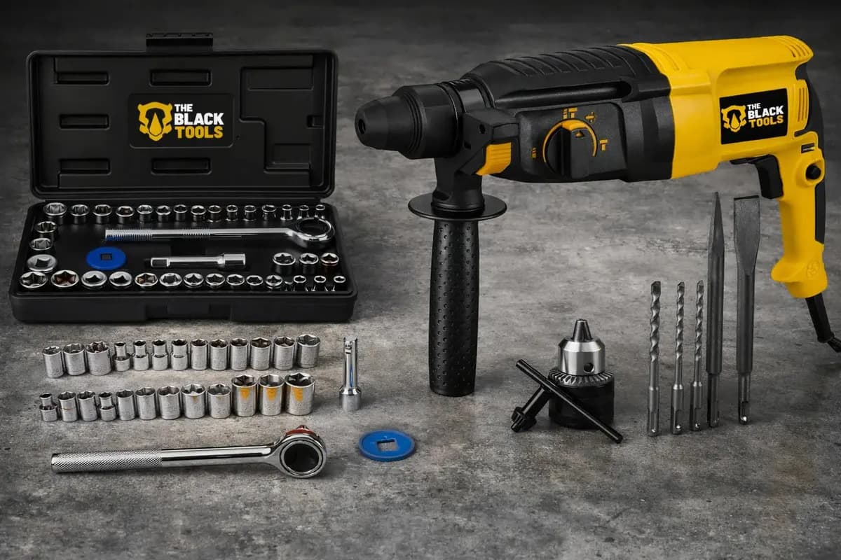 Kit Ferramentas Martelete 220v 900w + Kit De Soquetes 40 Pçs
