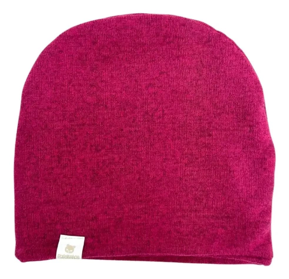 Touca Lã Lisa Lazinha Quentinha Inverno Bebê Básica Inverno Cor Magenta 15 Tamanho M (24 Meses)