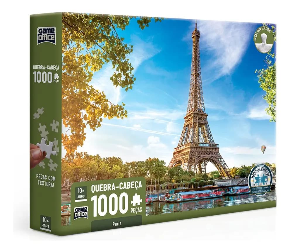 Quebra-cabeça 1000 Peças Paris - Toyster