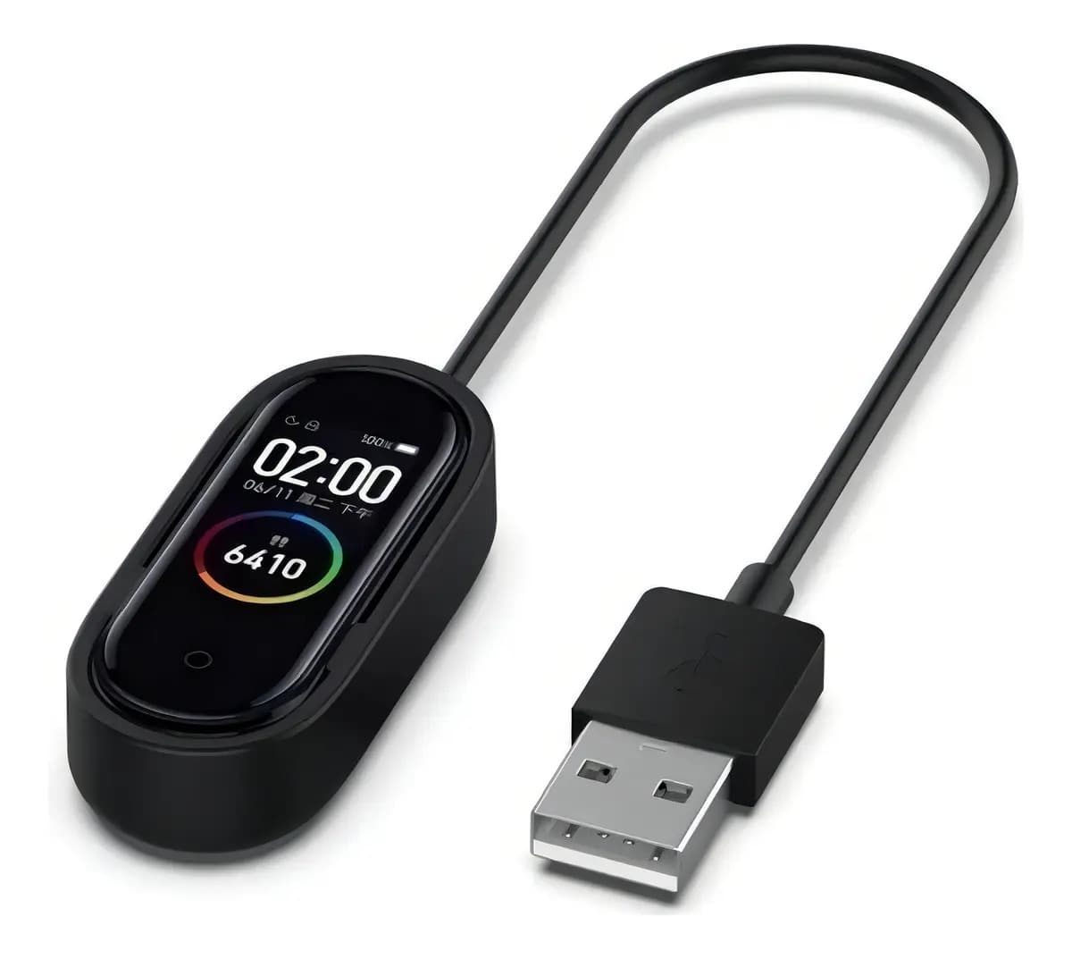 Cabo Carregador Usb Miband 4 Preto