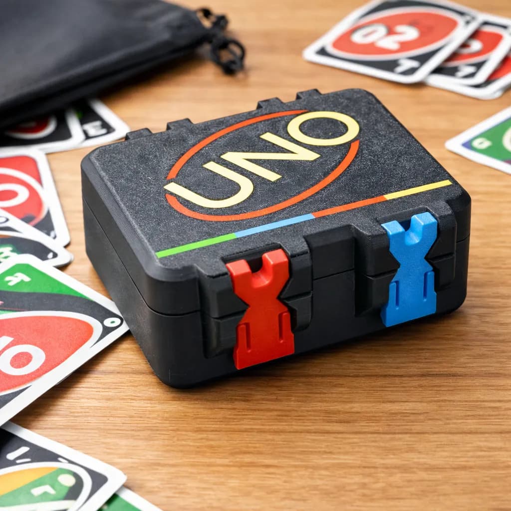 Uno Minimalista Jogo Cartas Caixa Organizadora Personalizada