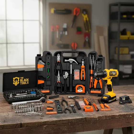 Kit De Ferramentas 169 Peças + Parafusadeira Furadeira 12v