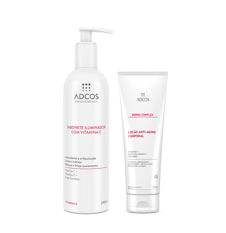 Tratamento Iluminador e Anti-Idade Facial e Corporal - 2 itens