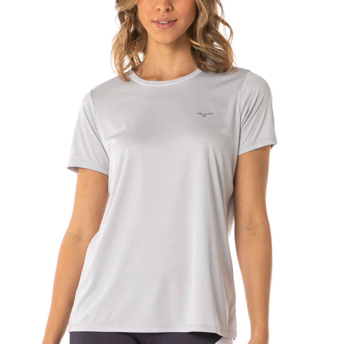 Camiseta de Treino Feminina Mizuno Energy P Cinza