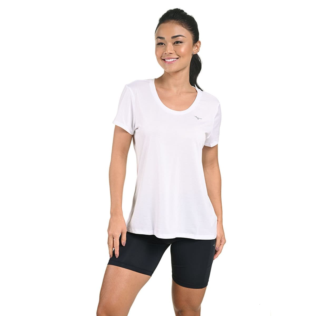 Camiseta de Corrida Feminina Mizuno Nirvana F P Branco