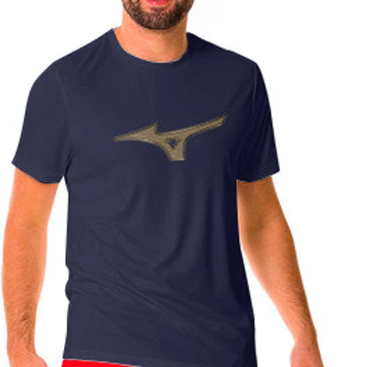 Camiseta de Corrida Masculina Mizuno Run Spark Big Logo M Azul