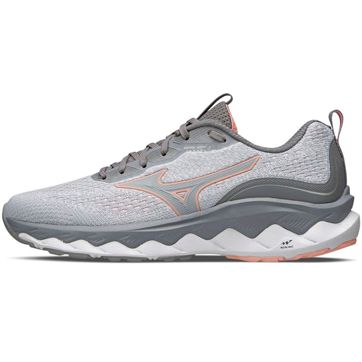 Tênis de Corrida Mizuno Wave Way 3 34 Cinza