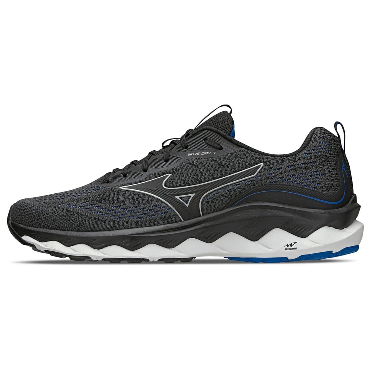 Tênis de Corrida Mizuno Wave Way 3 42 Preto