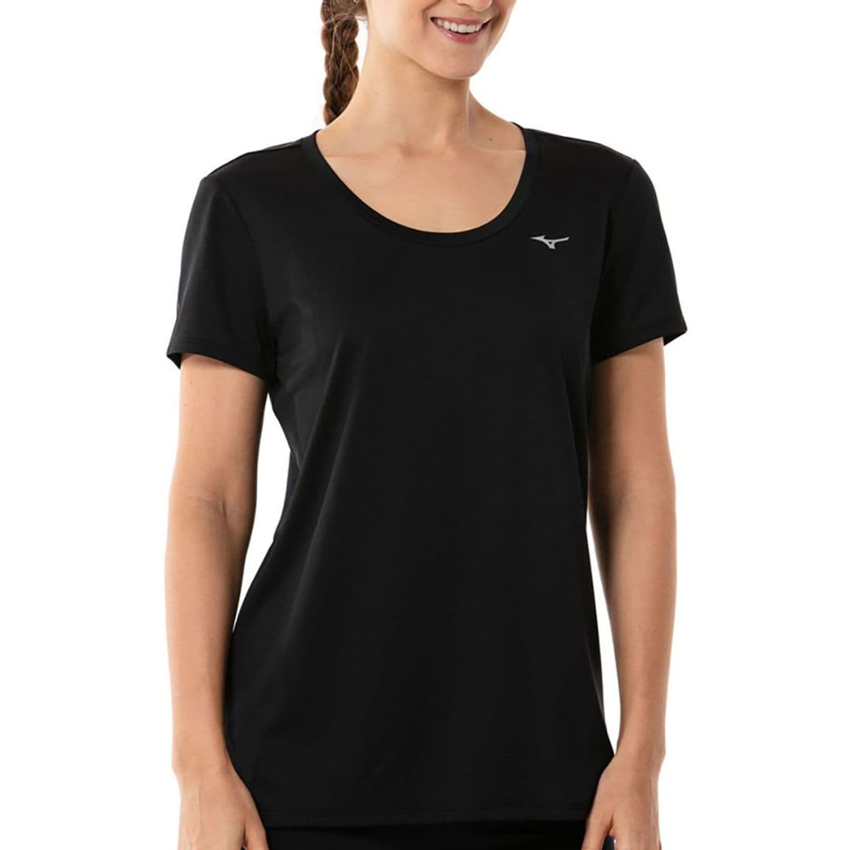 Camiseta de Corrida Feminina Mizuno Nirvana G Preto