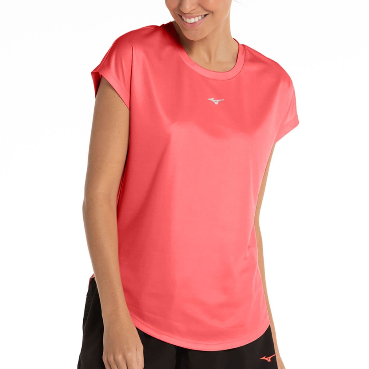 Camiseta de Treino Feminina Mizuno Spark New Run P Laranja