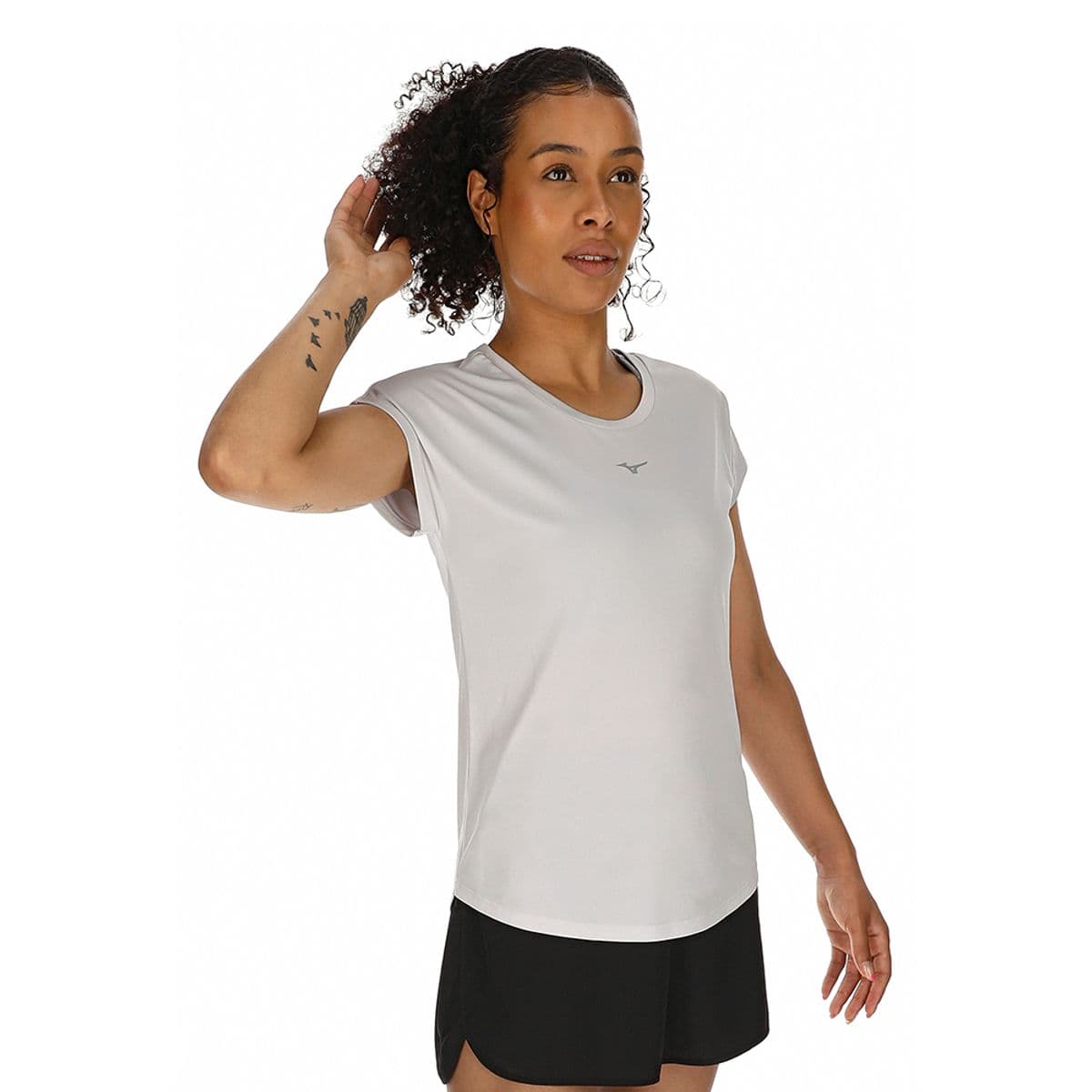 Camiseta de Corrida Feminina Mizuno Spark New G Cinza