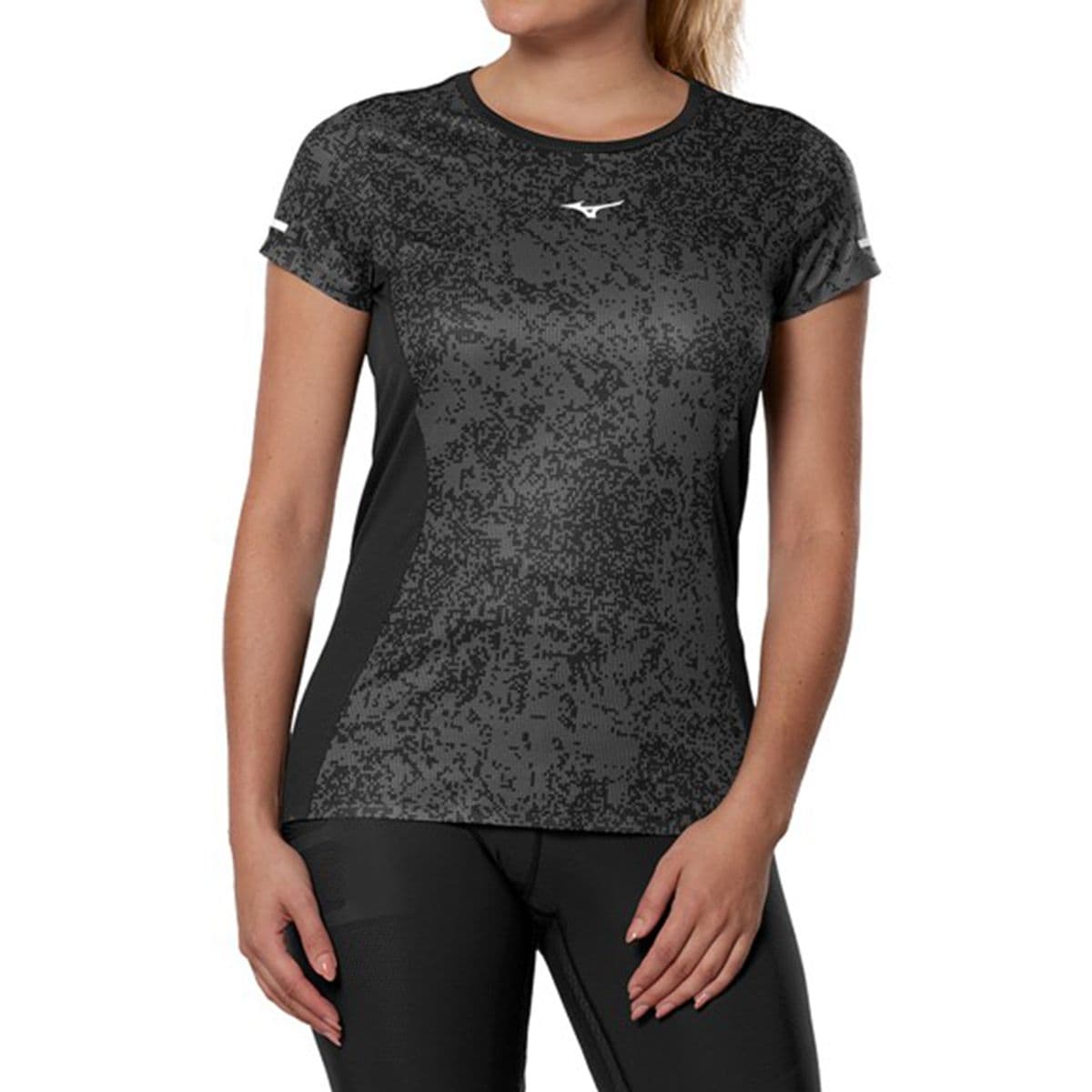 Camiseta de Corrida Feminina Mizuno Premium Aero Tee G Preto