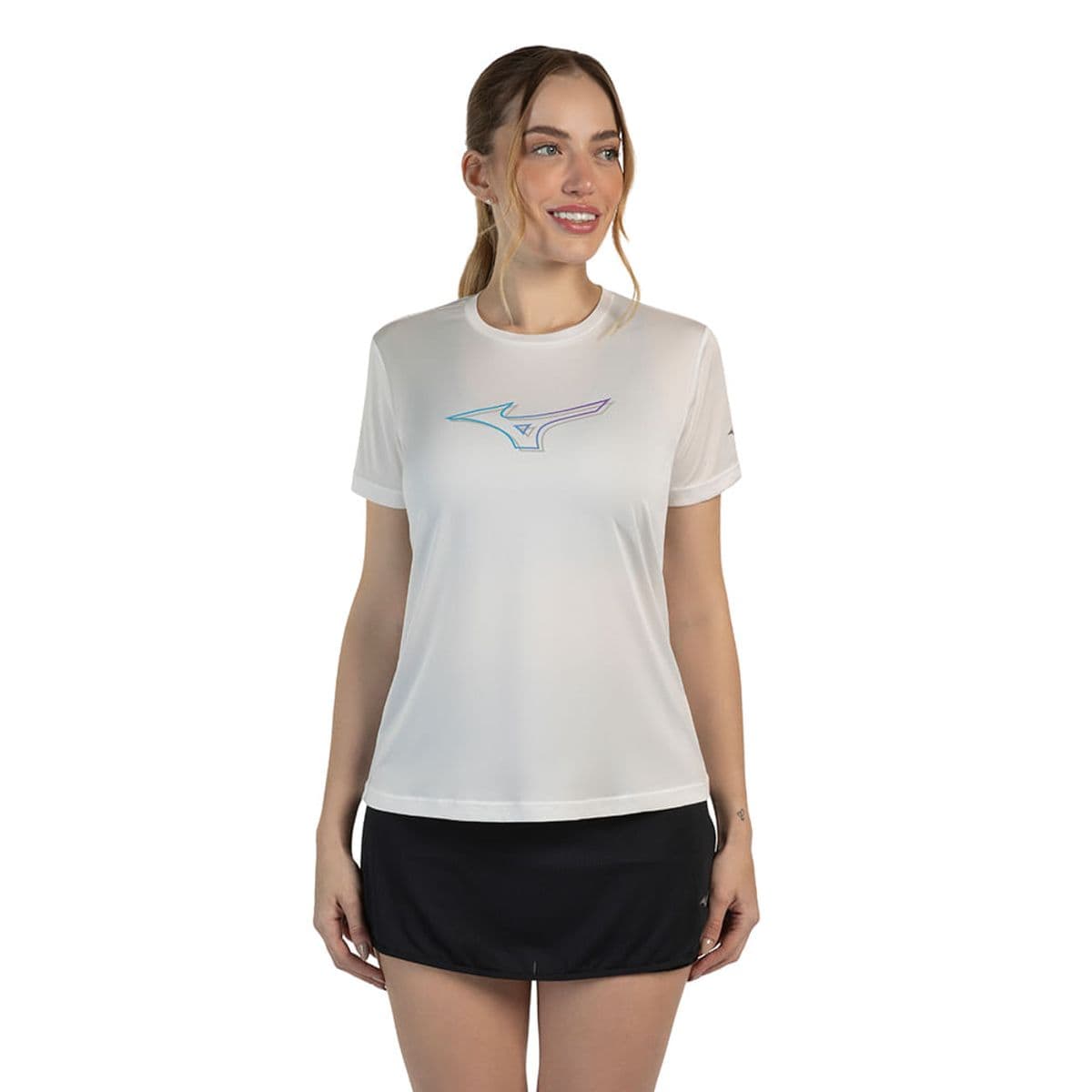 Camiseta de Treino Feminina Mizuno Energy Stamp M Branco