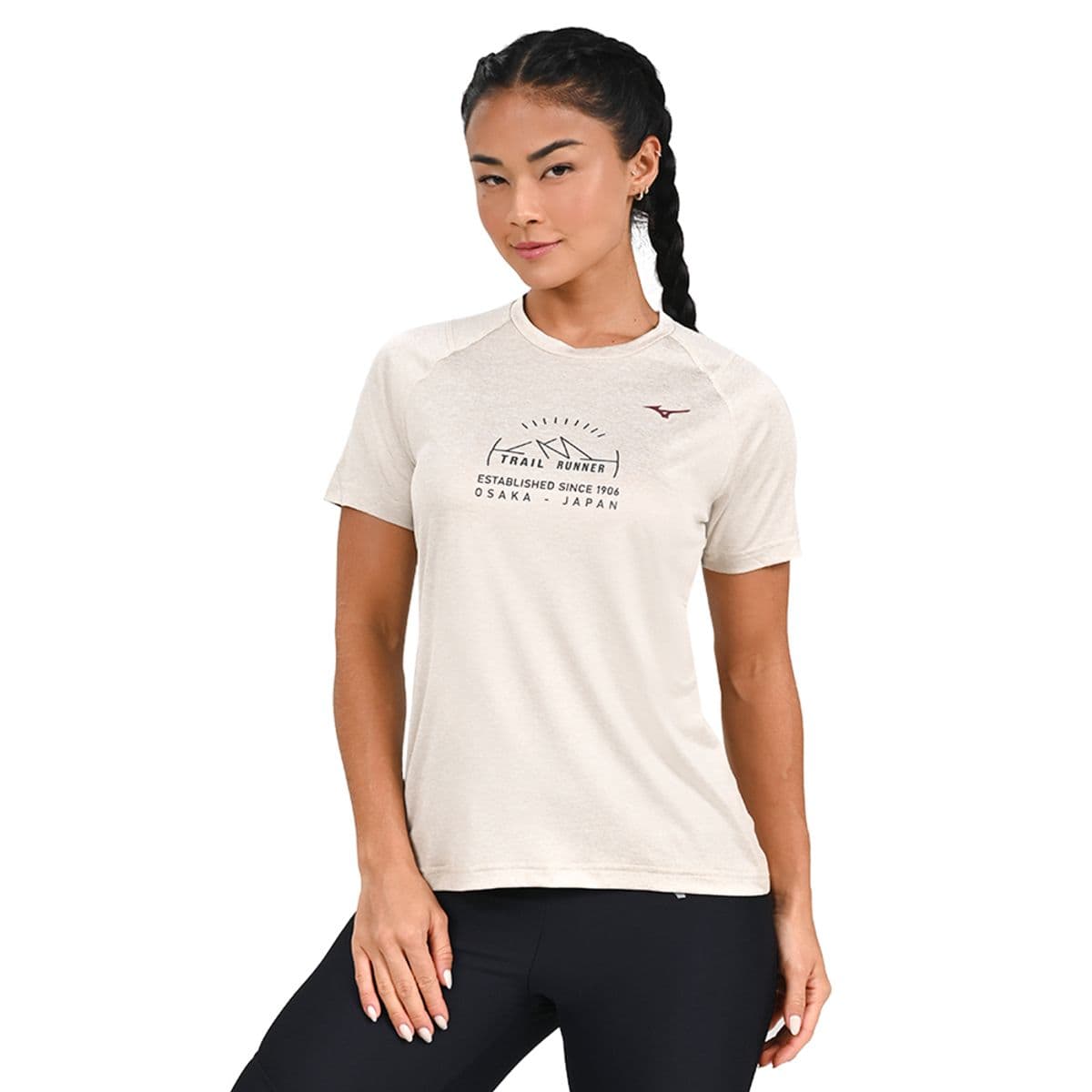 Camiseta de Treino Feminina Mizuno Trail G Cinza