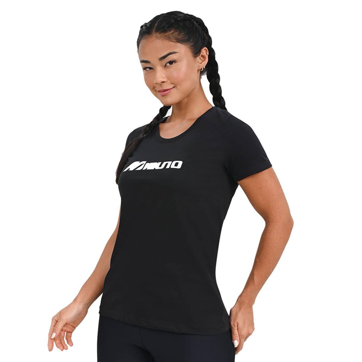 Camiseta Casual Feminina Mizuno Basic Run M Preto