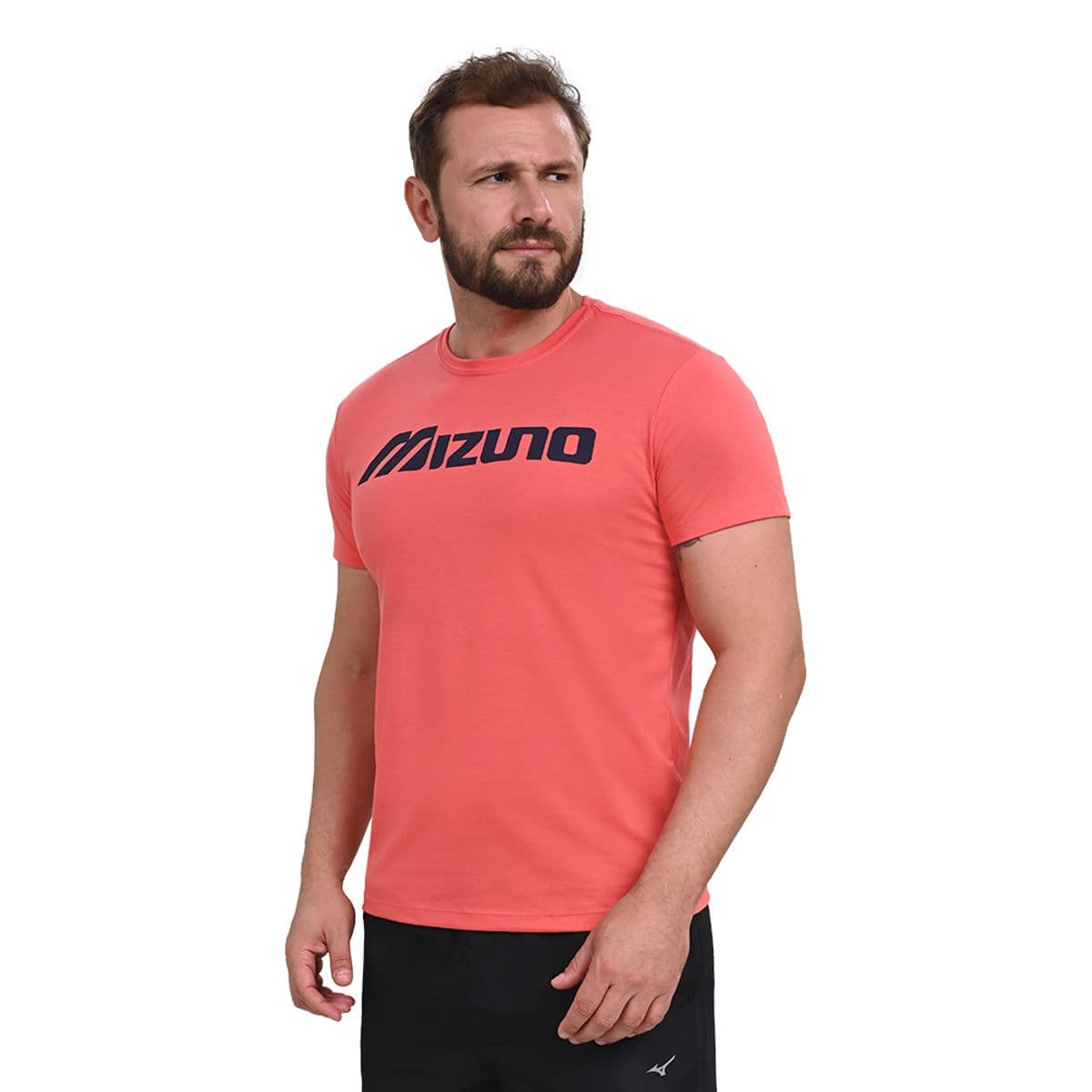 Camiseta Casual Masculina Mizuno Big Logo P Laranja