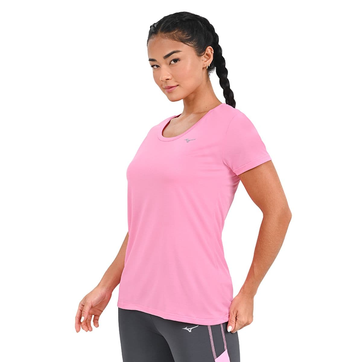 Camiseta de Corrida Feminina Mizuno Nirvana G Rosa