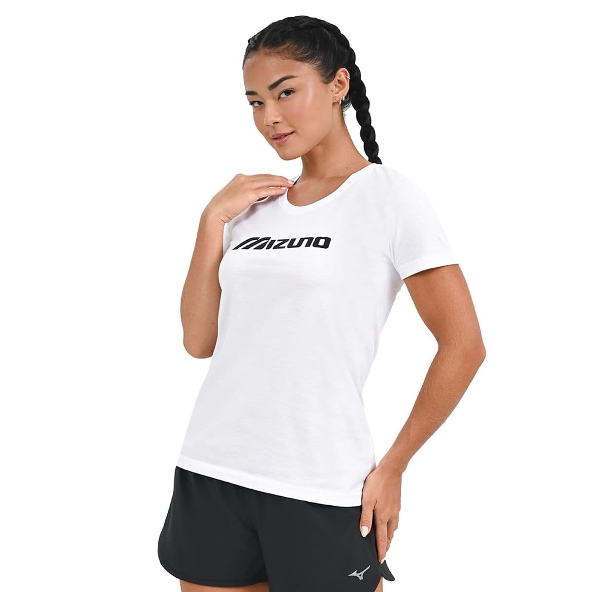 Camiseta Casual Feminina Mizuno Basic Run M Branco