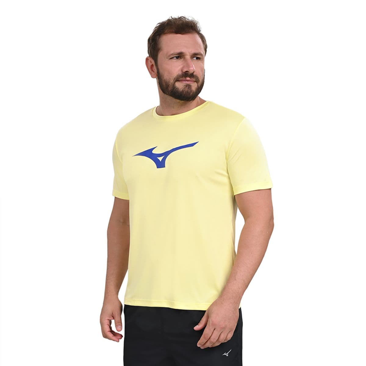 Camiseta de Treino Masculina Mizuno Run Spark G Amarelo