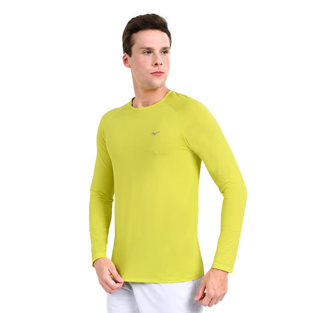 Camiseta Manga Longa de Corrida Masculina Mizuno Pro Uv +50 G Verde