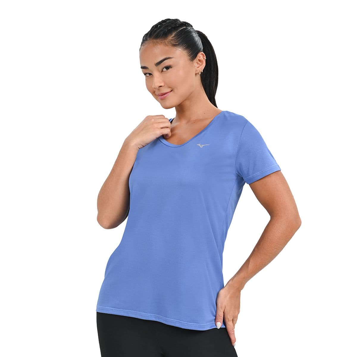 Camiseta de Corrida Feminina Mizuno Nirvana P Azul