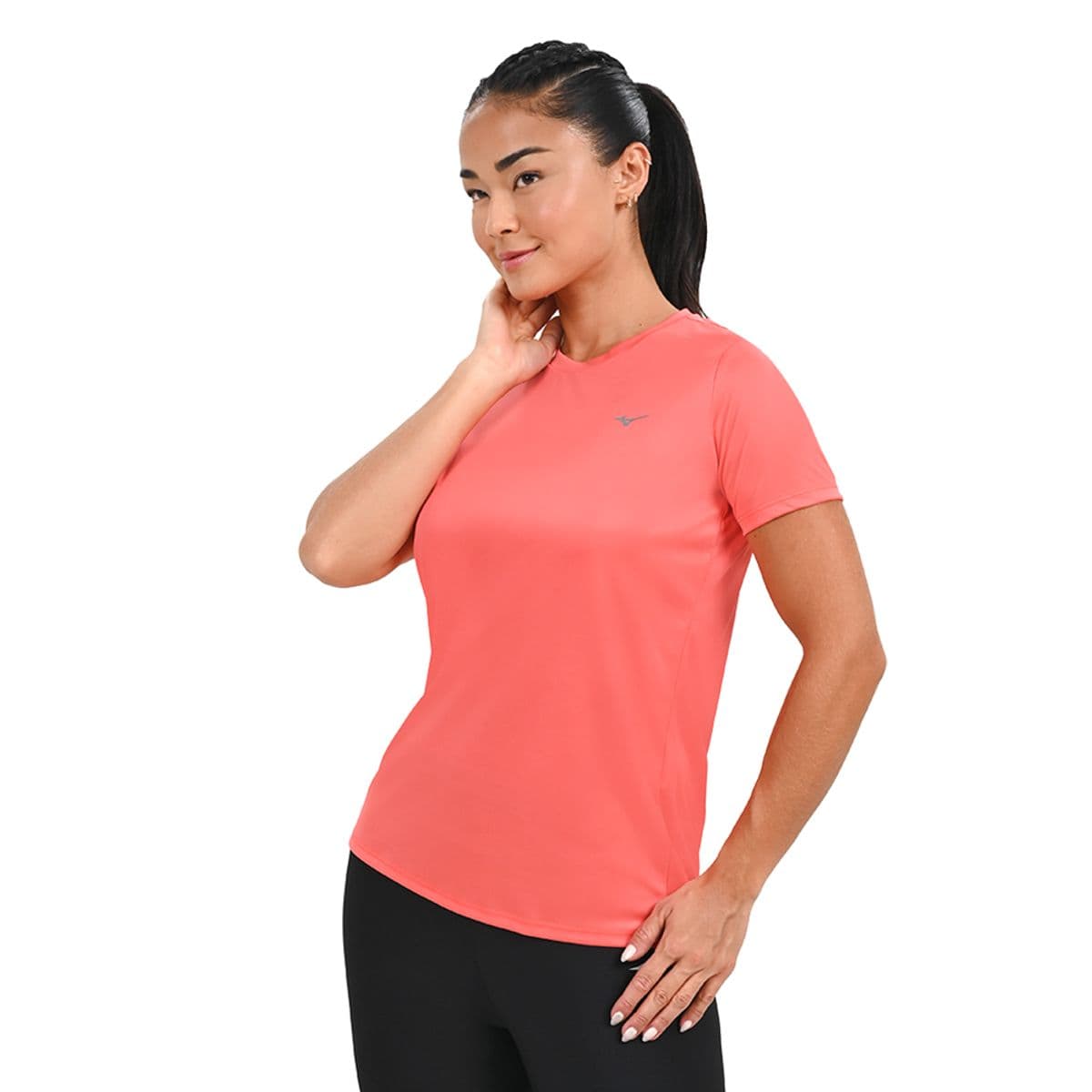 Camiseta de Treino Feminina Mizuno Energy G Laranja
