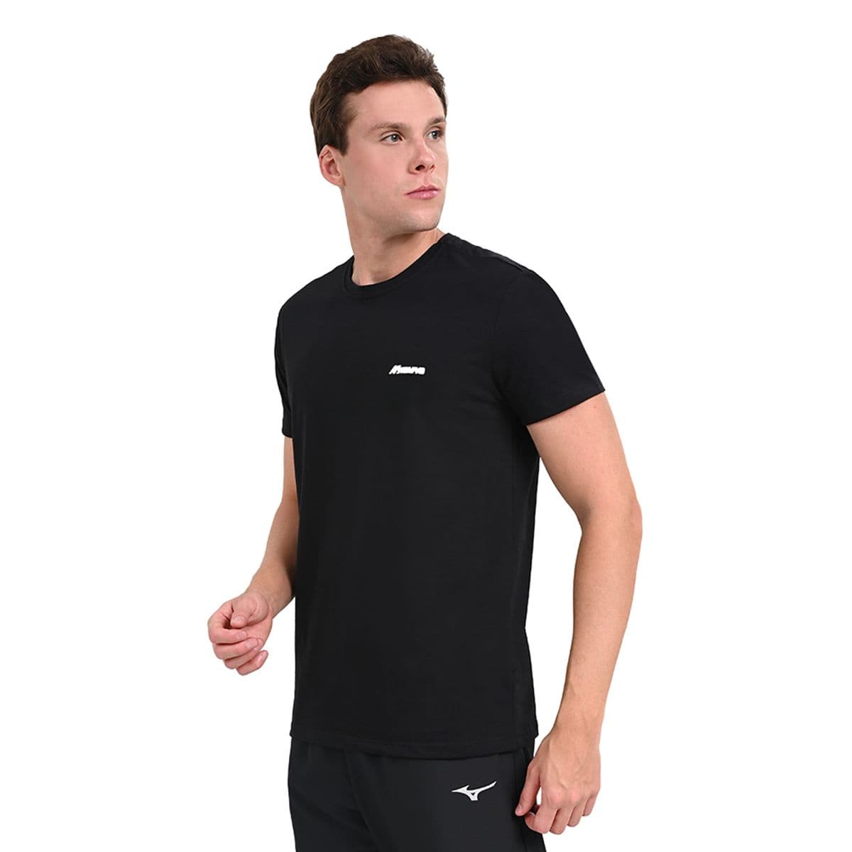 Camiseta Casual Masculina Mizuno Basic Logo G Preto