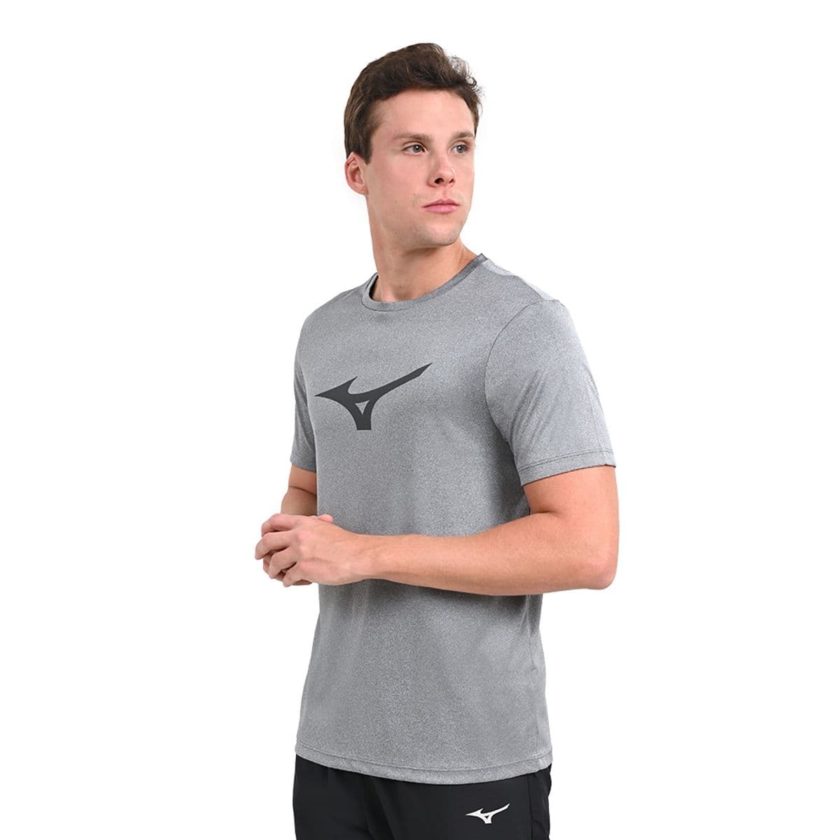 Camiseta de Treino Masculina Mizuno Spark P Cinza