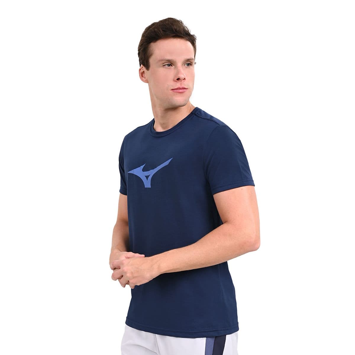 Camiseta Casual Masculina Mizuno Basic Big Logo G Azul