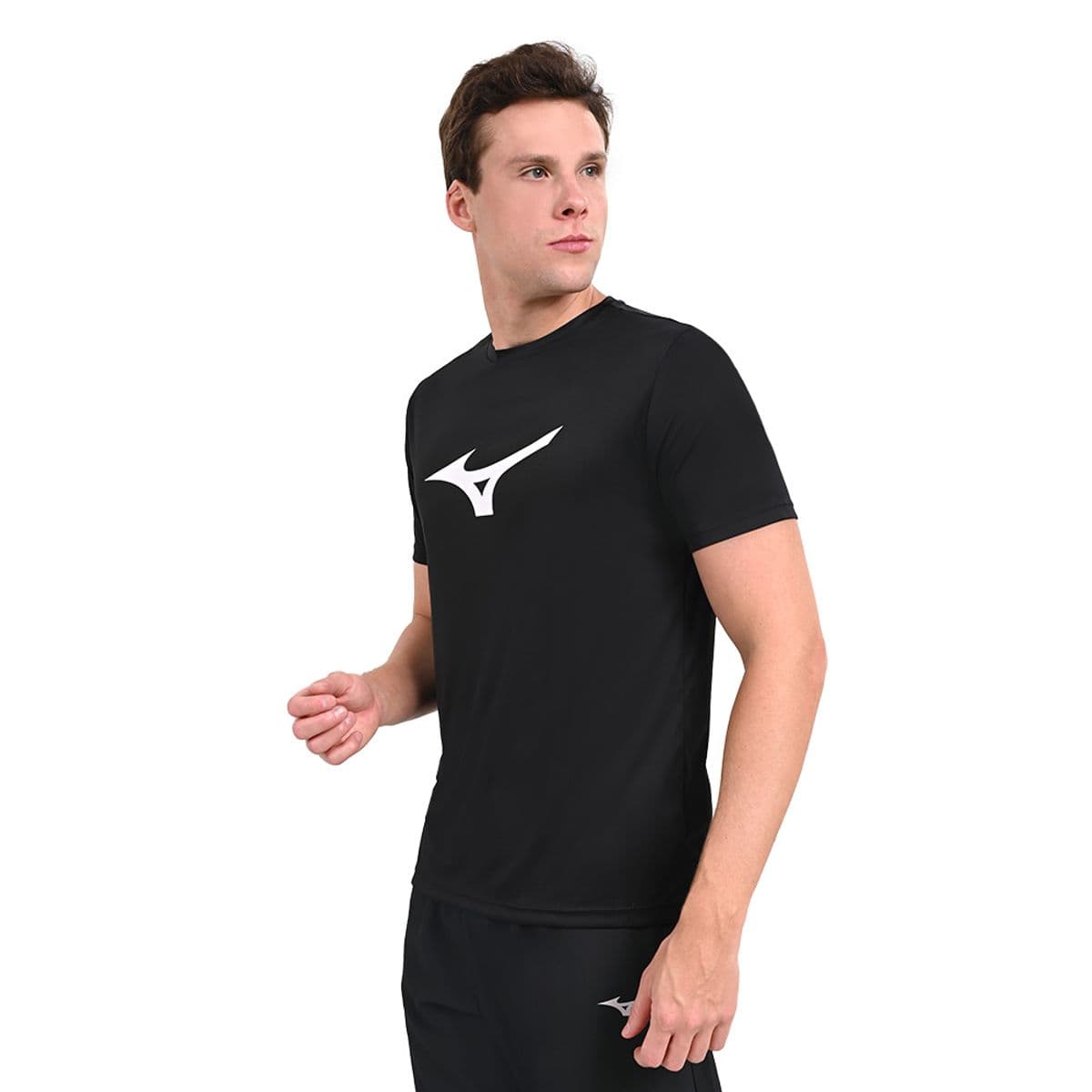Camiseta de Treino Masculina Mizuno Run Spark P Preto