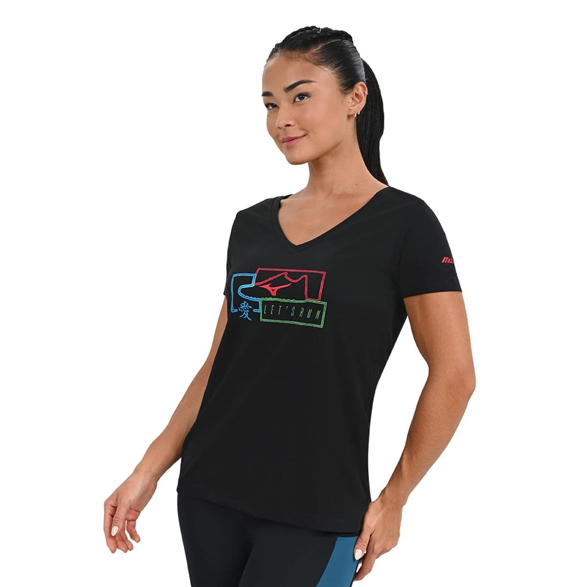 Camiseta Casual Feminina Mizuno Fashion M Preto