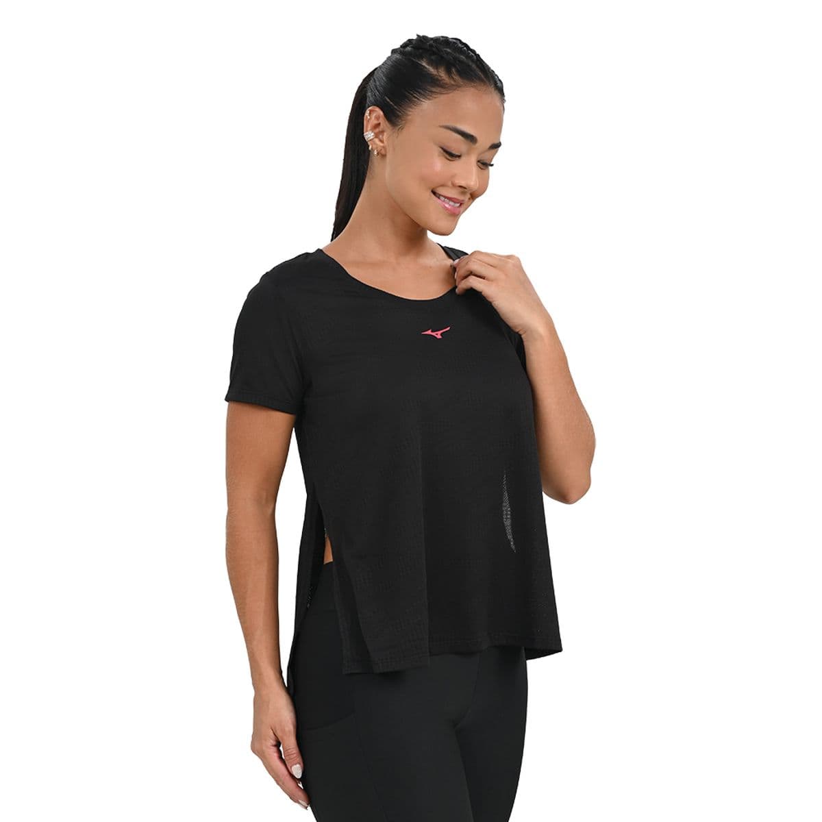 Camiseta de Treino Feminina Mizuno Soul Fit Fre P Preto