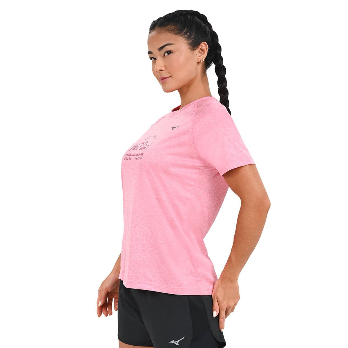 Camiseta de Treino Feminina Mizuno Trail G Rosa