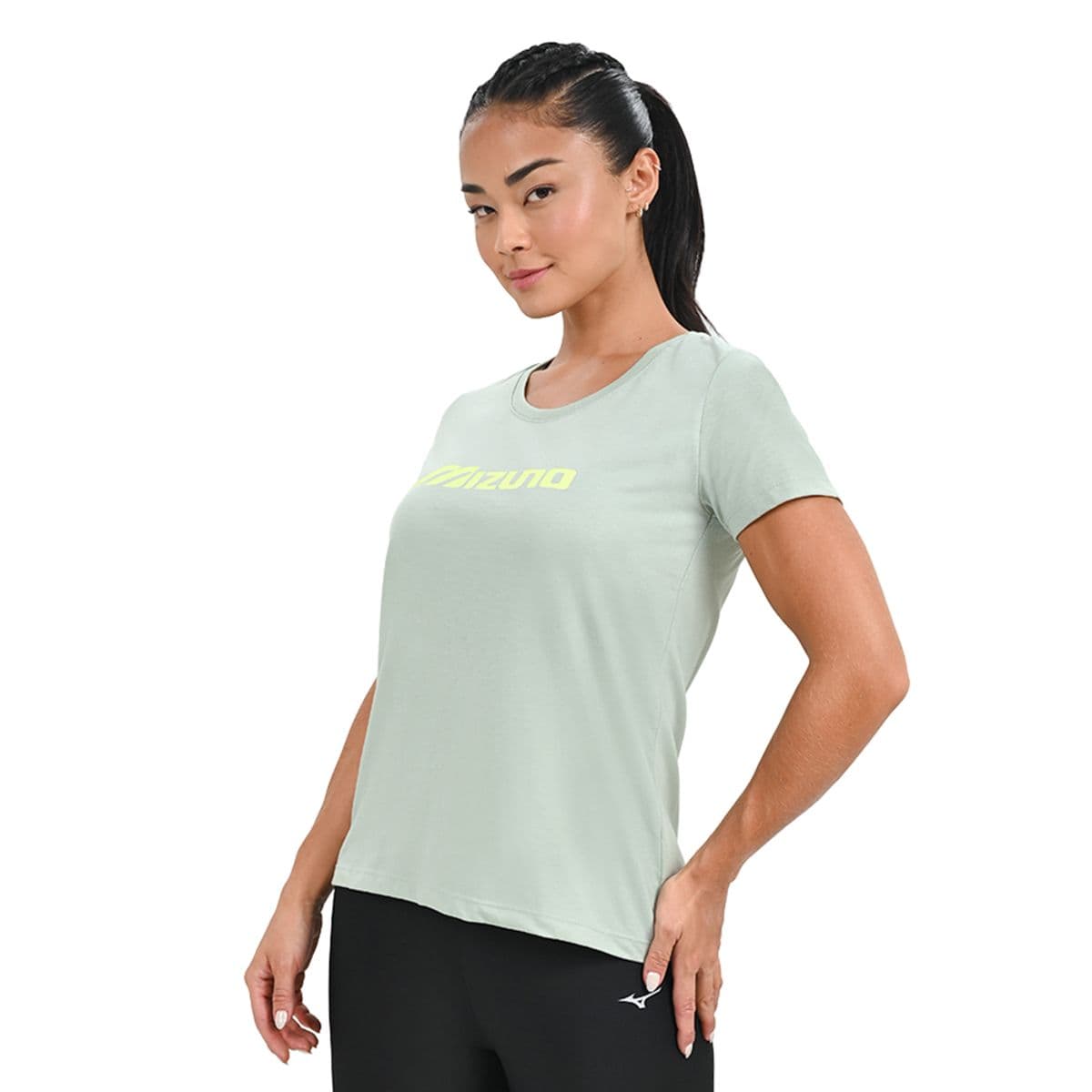 Camiseta Casual Feminina Mizuno Basic Run G Verde