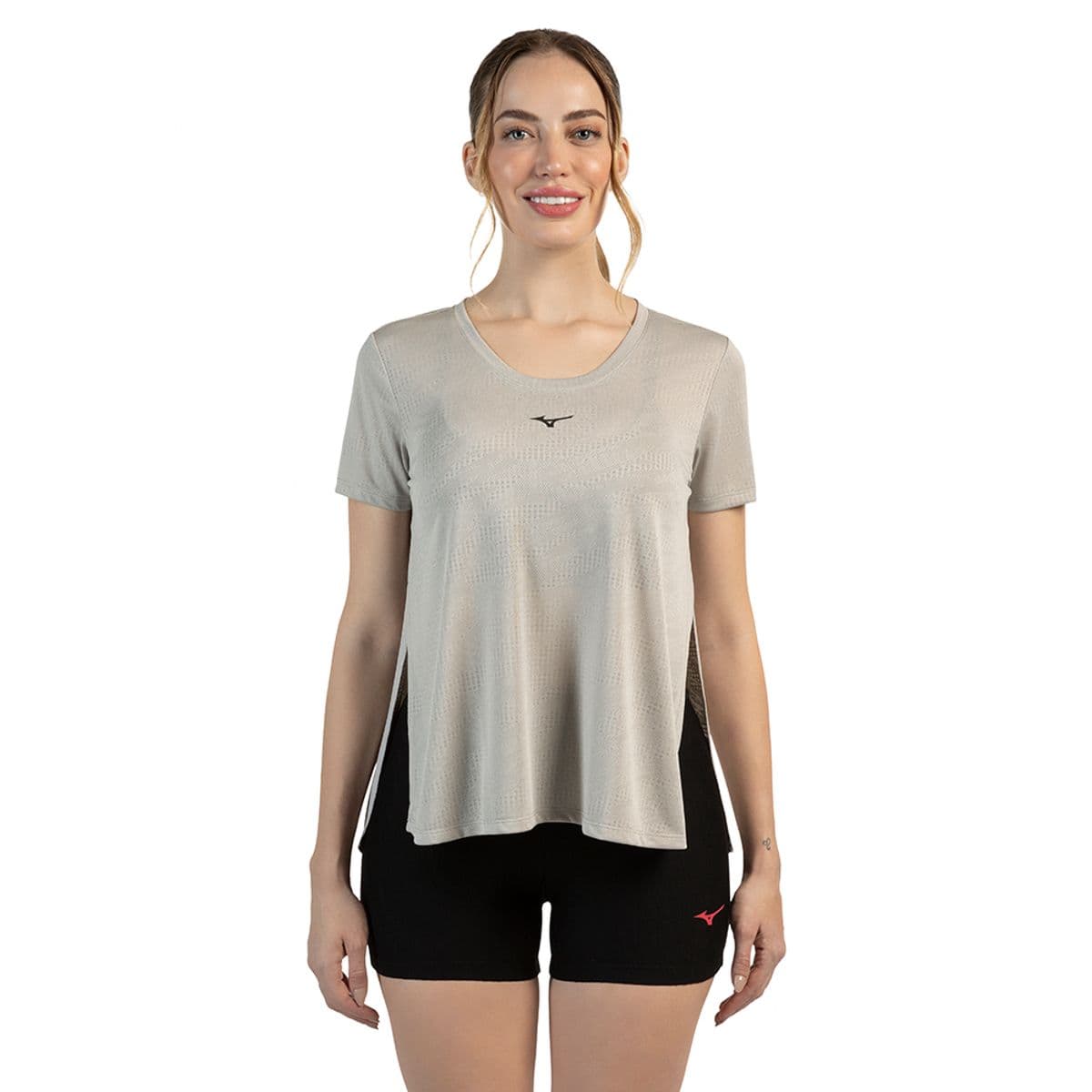 Camiseta de Treino Feminina Mizuno Soul Fit Fre P Cinza