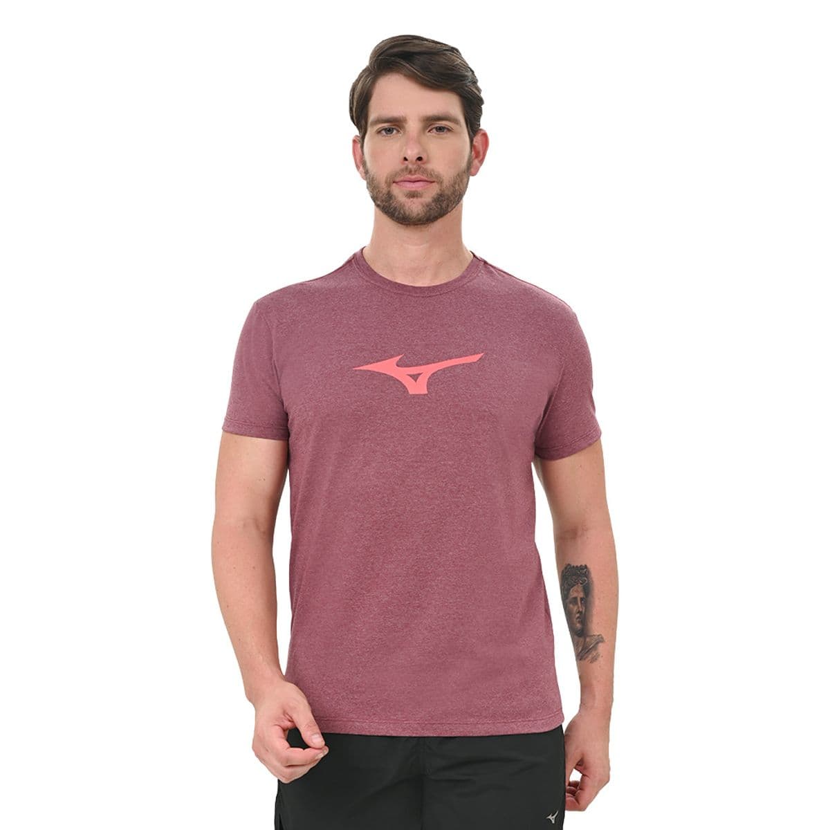 Camiseta Casual Masculina Mizuno LifeStyle G Marrom