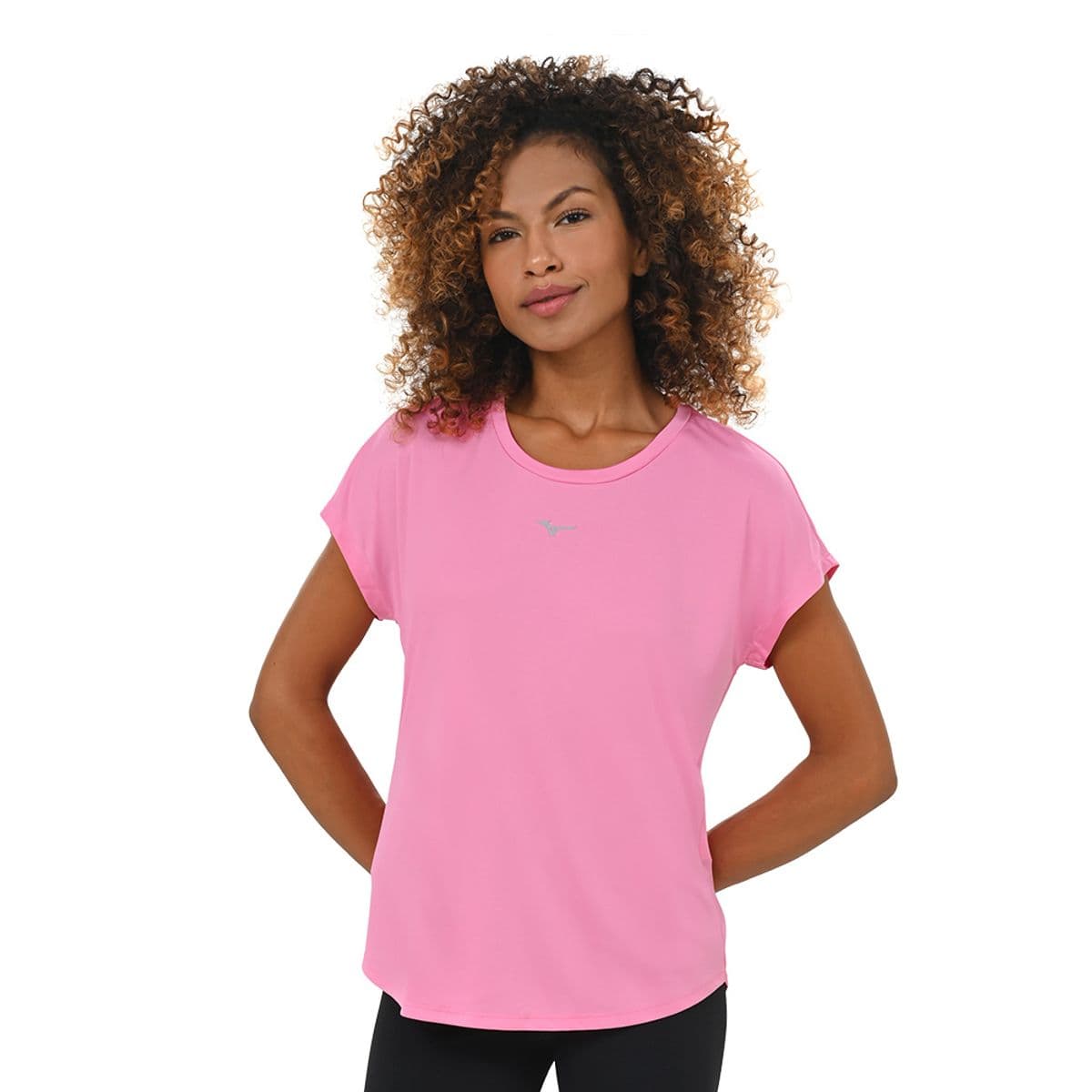 Camiseta de Treino Feminina Mizuno Spark New P Rosa